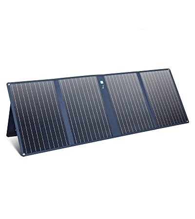 Anker 625 Solarpanel mit Verstellbarer Halterung, Kompakte 100W Solaranlage, Kompatibel mit Powerhouse 256Wh, 512Wh und 1229Wh (Nicht im Lieferumfang), Für Camping, Wandern, Stromausfälle