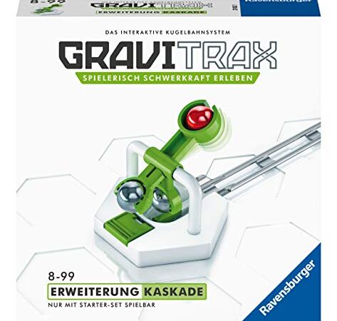 Ravensburger 27612 - GraviTrax Erweiterung Kaskade - Ideales Zubehör für spektakuläre Kugelbahnen, Konstruktionsspielzeug,für Kinder ab ab 8 Jahren