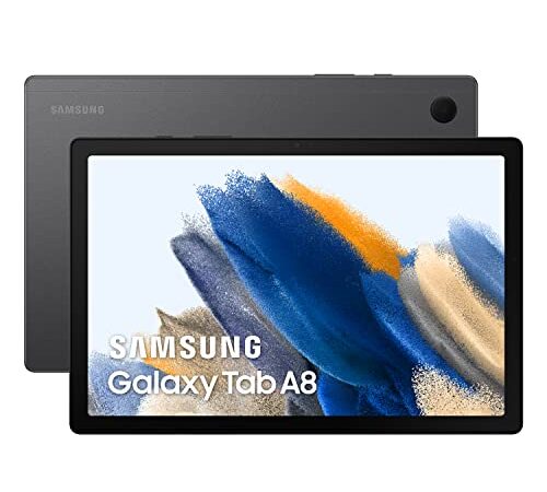 Samsung Galaxy Tab A8 - Tablet, ca. 26,67 cm (10,5 Zoll), 128 GB, WLAN, Android, Grau (Spanische Version)