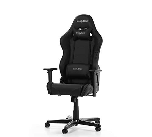 DXRacer Racing Series R0-N Gaming Stuhl aus Kunstleder, Schwarz