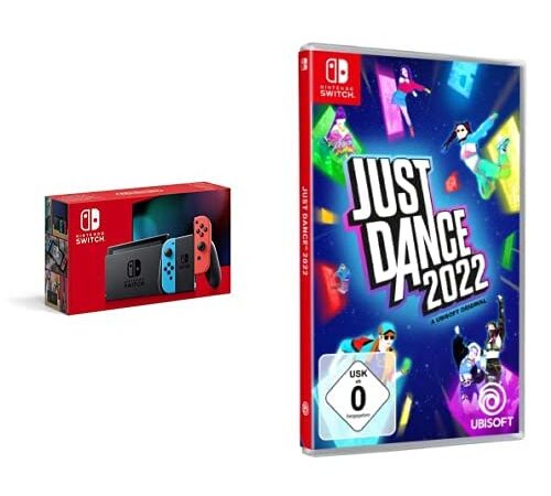 Nintendo Switch Konsole - Neon-Rot/Neon-Blau + Just Dance 2022 - [Nintendo Switch]