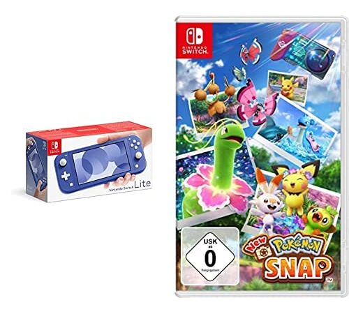 Nintendo Switch Lite, Standard, Blau + New Pokémon Snap