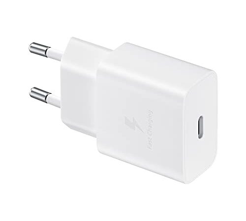 Samsung 15 Watt USB Type-C Schnellladeadapter, Ladegerät, Weiß