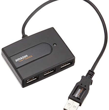 Amazon Basics USB Hub 2.0 Ultra mit 4 Ports