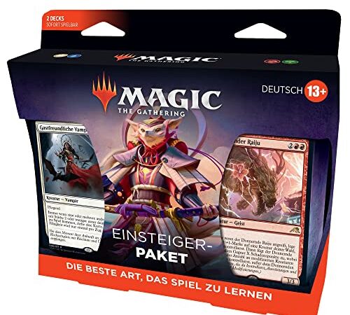 Magic The Gathering Einsteigerpaket 2022, 2 spielfertige Decks, 2 MTG Arena Code-Karte (Deutsche Version), Multi, D05661000