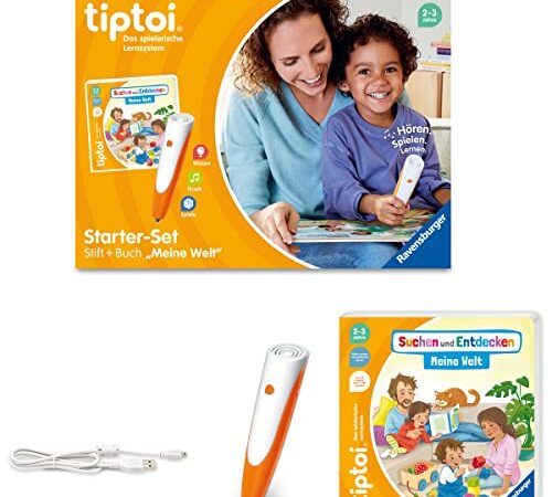 Ravensburger tiptoi Starter-Set 00112 - Stift und Bilderbuch Suchen und Entdecken Meine Welt - Lernsystem für Kinder ab 2 Jahren