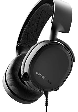 SteelSeries Arctis 3 Console - Stereo Wired Gaming Headset - für PS5, PS4, Xbox One, Nintendo Switch, VR, PC und Mobil - Schwarz