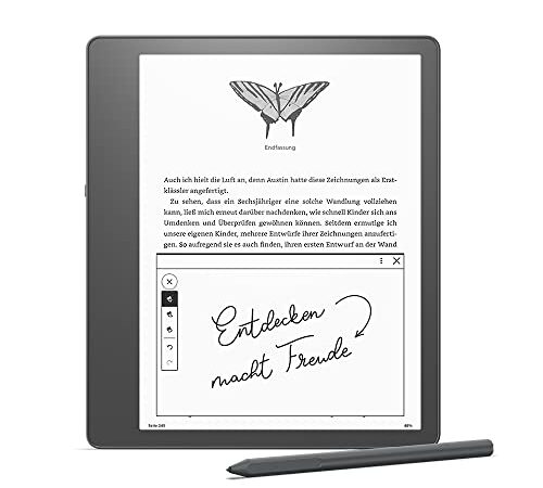 Wir stellen vor: Kindle Scribe, der erste Kindle mit Schreibfunktion, mit 10,2-Zoll-Paperwhite-Display mit 300 ppi, mit Standard-Eingabestift | 16 GB