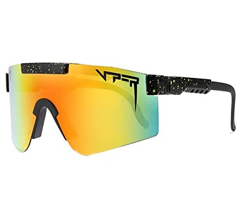 617 CTNRRL Sport-Sonnenbrille für Damen und Herren, polarisiert, zum Laufen, Angeln, für Outdoor-Sportarten, mit UV-400-Schutz, Orange