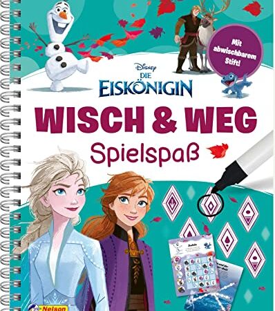 Disney Eiskönigin: Wisch & Weg - Spielspaß: Mit abwischbaren Seiten und Stift (ab 4 Jahren) | Buch zum spielerischen Lernen