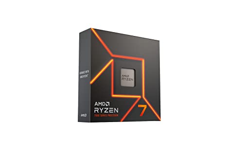 AMD Ryzen 7700X Prozessor, 8 Kern/16 Threads, Zen 4 Architektur, 40 MB L3 Cache, 105 W TDP, bis zu 5,4 GHz Frequenz Boost, Sockel AMD 5, DDR5 & PCIe 5.0, Schwarz