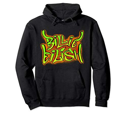 Billie Eilish Official Graffiti Logo Pullover Hoodie