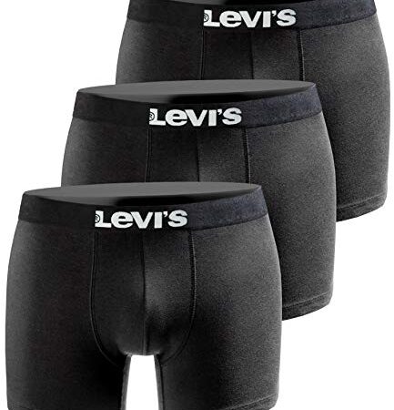 Levis Herren Boxershort Print Limited Black Edition 3er Pack - New Black - Gr. M