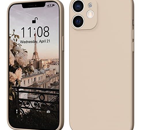 ORDA iPhone 11 Hülle Silikon Case, Hanyhülle iPhone 11 Ultra Dünn Slim mit Microfiber, Kratzfeste Rundumschutz Schutzhülle Hülle für iPhone 11 6.1'' Khaki