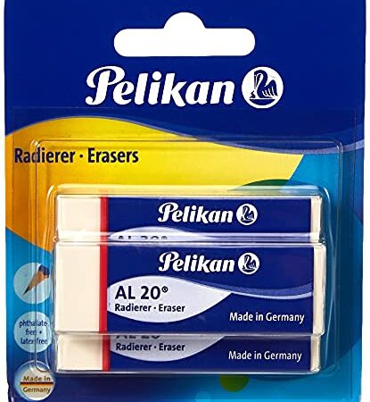 Pelikan 620112 Kunststoff-Radierer AL20, 3 Stück