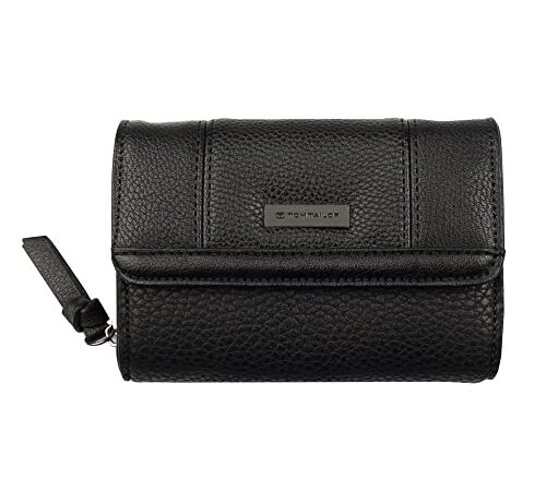 TOM TAILOR- Juna, Damen, Kleine Brieftasche, one size, Schwarz, 14x4x10 cm