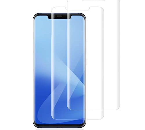 Agedate für Panzerglas für Huawei Mate 20 Pro Schutzglas [2 Stück] Gehärtetem Panzerfolie für Huawei Mate 20 Pro Schutzfolie, Panzer Schutz Glas Panzerglasfolie für Mate 20 Pro Displayschutz