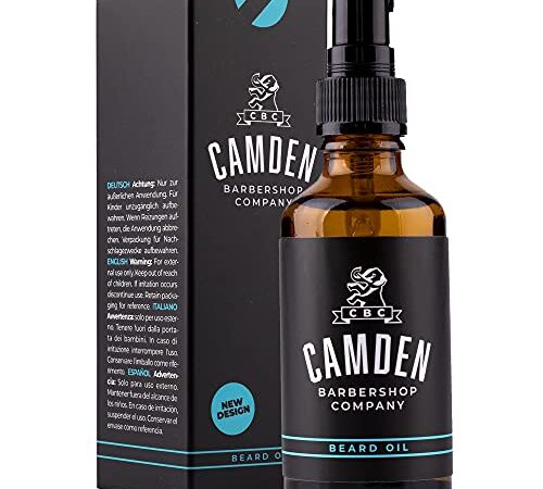 Bartöl/Beard Oil von Camden Barbershop Company ● ORIGINAL ● hergestellt in Großbritannien ● rein natürliche Bartpflege ● frischer Duft