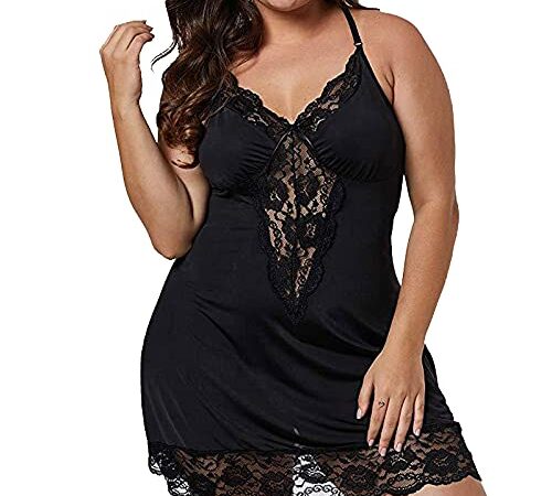 Damen Dessous Frauen Negligee Frauen Mode Sexy Plue Größe Spitze Unterwäsche Strumpfhalter Rock Nachthemd Frauen Weihnachten Dessous Set Frauen Weihnachten Dessous Set