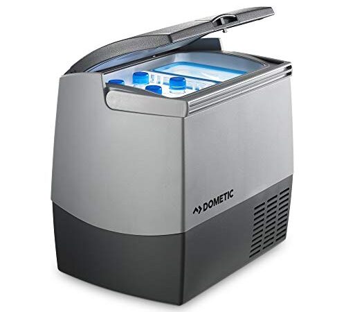 Dometic CoolFreeze CDF 18, tragbare elektrische Kompressor-Kühlbox/Gefrierbox, 18 Liter, 12/24 V für Auto, Lkw oder Boot mit Batteriewächter, Grau