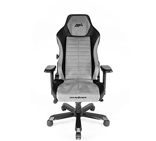 DXRacer Silla Gaming, Cuero SINTÃ‰Tico Master Racer, GRIS, Acacia, Multicolour, One Size