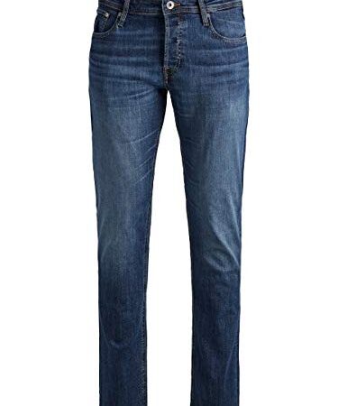 JACK & JONES Herren Jjimike Jjoriginal Am 814 Loose Fit Jeans, Blue Denim, 34W / 32L