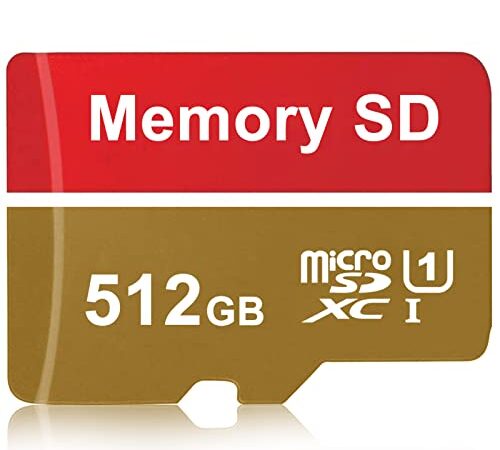 Kayboo Micro SD Karte 512 GB Speicherkarte High Speed Micro SD Card 512GB Memory Card Externe Datenspeicher Micro SD Speicherkarten für Kamera, Smartphone und Tablet