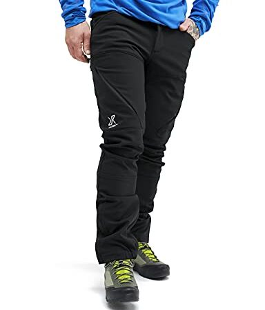 RevolutionRace Hiball Pants für Herren, Strapazierfähige und Atmungsaktive Hose für alle Outdoor-Aktivitäten, Black Edition, XXL