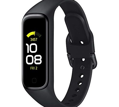 Samsung Galaxy Fit2 , 1,1 Zoll AMOLED Farbdisplay, Fitnessarmband, wasserdichte Fitnessuhr, bis zu 21 Tage Akkulaufzeit, Schlafanalyse, Schwarz (italiana Version)