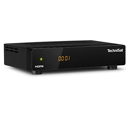 TechniSat HD-S 261 - kompakter digital HD Satelliten Receiver (Sat DVB-S/S2, HDTV, HDMI, USB Mediaplayer, vorinstallierte Programmliste, Sleeptimer, Nahbedienung am Gerät, Fernbedienung) schwarz