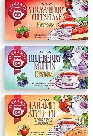 Teekanne Sweeteas 3er Set, Strawberry Cheesecake, Blueberry Muffin, Caramel Apple Pie, 121 g