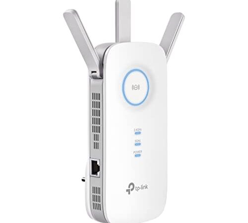 TP-Link RE550 WLAN Verstärker Repeater AC1900 (Dual-WLAN AC + N, 1300MBit/s 5GHz + 600MBit/s 2,4GHz, WLAN Verstärker, App Steuerung, maximale Abdeckung, kompatibel zu allen WLAN Routern)weiß