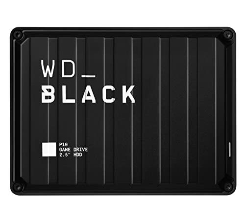 WD_BLACK P10 Game Drive 4 TB externe Festplatte (mobile und robuste High-Perfomance-Festplatte, für Konsole und PC, bis zu 125 Spiele speichern) Schwarz