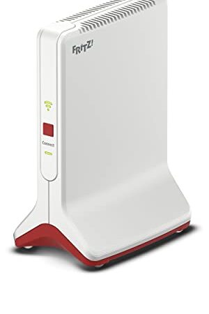 AVM FRITZ!Repeater 6000 International, Wi-FI 6 Mesh Repeater, Triband, bis zu 4800 MBit/s (5 GHz) & bis zu 1200 MBit/s (2,4 GHz), WLAN-Access Point, WPS, internationale Version