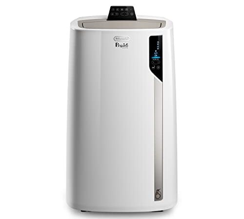 De'Longhi Pinguino PAC EL112 CST WiFi, Mobile Klimaanlage mit MyEcoRealFeel-Technologie für Räume bis zu 110 m³,11.000 BTU/h, 2,9 kW, 63 dB, Entfeuchtungsfunktion, A+, App- und Sprachsteuerung, Weiß