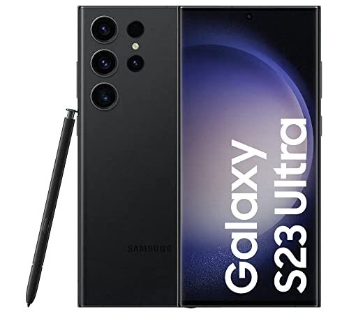 Samsung Galaxy S23 Ultra Android Smartphone, 512GB, 5.000mAh Akku, Smartphone ohne Vertrag Phantom Black inkl. 36 Monate Herstellergarantie [Exklusiv bei Amazon]