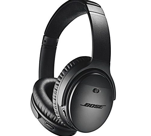 Bose QuietComfort 35 Wireless Headphones II – Kabellose Noise-Cancelling-Kopfhörer mit Bluetooth im Over-Ear-Design mit Integriertem Mikrofon und Alexa-Sprachsteuerung, Schwarz