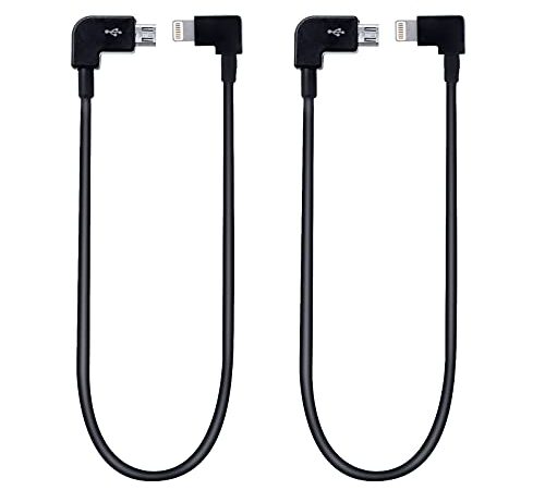 RUIZHI 2 Pcs DJI Mavic Pro Datenkabel 29cm Fernbedienungskabel Fernbedienung Handy Tablet Datenkabel Remote Controller Cable für DJI Mavic Pro/Mavic Mini/Spark