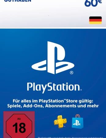 60€ PlayStation Store Guthaben | PSN Deutsches Konto [Code per Email]