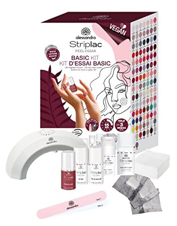 alessandro Striplac Peel or Soak -VEGAN- Starter Kit Basic – LED-Nagellack Set - Be my Lover - Für perfekte Nägel in 15 Minuten