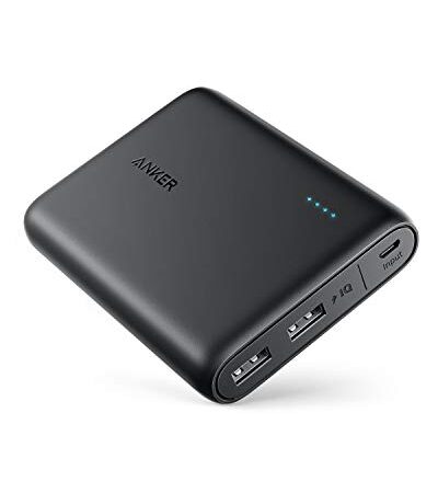 Anker PowerCore 13000mAh Powerbank Externer Akku 2-Port 3A mit PowerIQ und Voltage Boost Technologie für iPhone XS Max/XR/XS/X/8/8Plus/7/6s/6, Samsung Galaxy S8 und weitere Smartphones