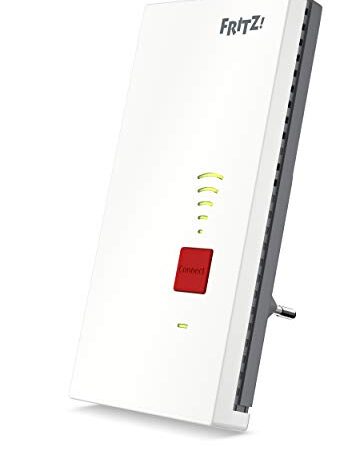 AVM FRITZ!WLAN Mesh Repeater 2400 (Dual-WLAN AC + N bis zu 1.733 MBit/s (5GHz) + 600 MBit/s(2,4 GHz), 1x Gigabit-LAN, deutschsprachige Version)