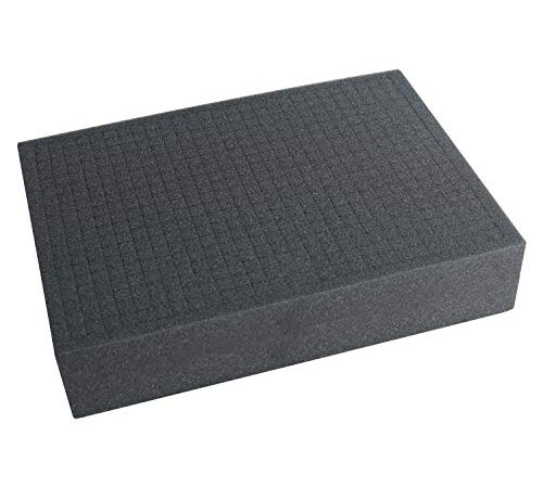 HMF 1451-90 Rasterschaumstoff, Würfelschaum, 440 x 315 mm, Koffereinlage, Tabletop, Höhe: 90 mm