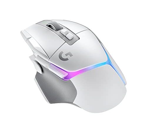 Logitech G502 X PLUS LIGHTSPEED Kabellose RGB-Gaming-Maus - Optische Maus mit LIGHTFORCE Hybridschaltern, LIGHTSYNC RGB, HERO 25K Gaming-Sensor, Kompatibel mit PC - macOS/Windows - Weiß