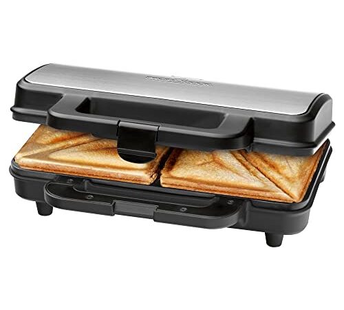 ProfiCook® Sandwichmaker für amerikanische Sandwiches und XXL-Toastscheiben, elektrischer Sandwichtoaster mit extra großen Sandwich-Platten (antihaftbeschichtet), Sandwich-Maker 900W, PC-ST 1092