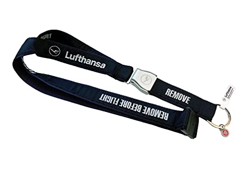 REMOVE BEFORE FLIGHT Lufthansa - Schlüsselband mit Seatbelt-Schnalle