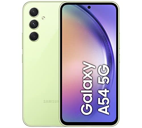 Samsung Galaxy A54 5G, Android Smartphone, 6,4 Zoll Dynamic AMOLED Display, 5.000 mAh Akku, 256 GB/8 GB RAM Handy in Awesome Lime inkl. 30 Monate Herstellergarantie [Exklusiv bei Amazon]