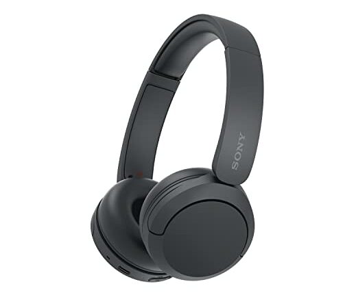 Sony WH-CH520 Kabellose Bluetooth-Kopfhörer - bis zu 50 Stunden Akkulaufzeit mit Schnellladefunktion, On-Ear-Modell - Schwarz