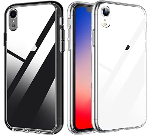 Wecare ZTILE iPhone XR Hülle Transparent Vergilbungsfrei, Crystal Clear Ultradünne TPU Schutzhülle iPhone XR Hülle, Kratzfestigkeit Stoßfeste Haltbarkeit Handyhülle iPhone XR Case, Diamond Series