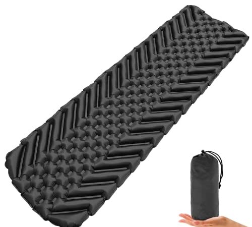 Isomatte Camping Outdoor Ultraleicht Camping Isomatte Aufblasbare - wasserdichte Faltbar Luftmatratze, Kleines Packmass Campingmatte Schlafmatten für Camping Sport Wandern Reisen Backpacking